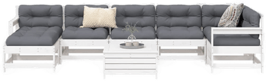 Vidaxl Hagesofasett 8 deler