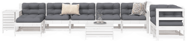 Vidaxl Hagesofasett 10 deler