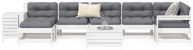 Vidaxl Hagesofasett 9 deler