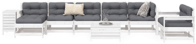Vidaxl Hagesofasett 10 deler