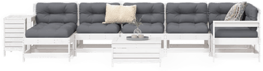 Vidaxl Hagesofasett 9 deler