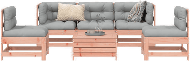 Vidaxl Hagesofasett 6 deler