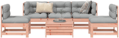 Vidaxl Hagesofasett 6 deler