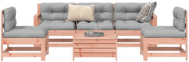 Vidaxl Hagesofasett 6 deler