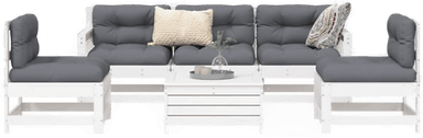 Vidaxl Hagesofasett 6 deler