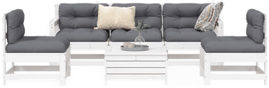 Vidaxl Hagesofasett 6 deler