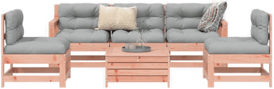 Vidaxl Hagesofasett 6 deler