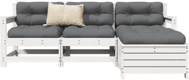 Vidaxl Hagesofasett 4 deler