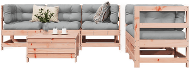 Vidaxl Hagesofasett 6 deler