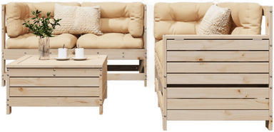 Vidaxl Hagesofasett 5 deler