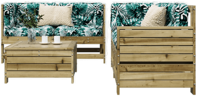 Vidaxl Hagesofagruppe 5 deler