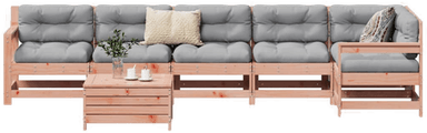Vidaxl Hagesofasett 7 deler