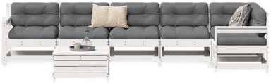 Vidaxl Hagesofasett 7 deler