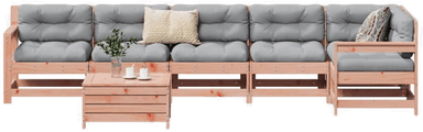 Vidaxl Hagesofasett 7 deler