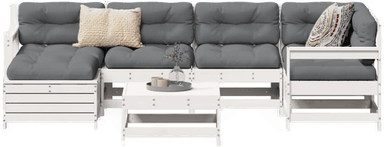 Vidaxl Hagesofasett 7 deler