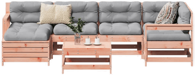 Vidaxl Hagesofasett 7 deler