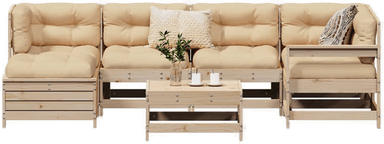 Vidaxl Hagesofasett 7 deler