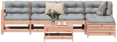 Vidaxl Hagesofasett 6 deler