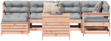 Vidaxl Hagesofasett 7 deler