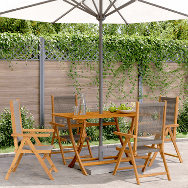 Vidaxl Lenestoler Hage 4 stk Grå