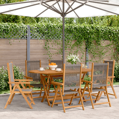 Vidaxl Lenestoler Hage 6 stk Grå