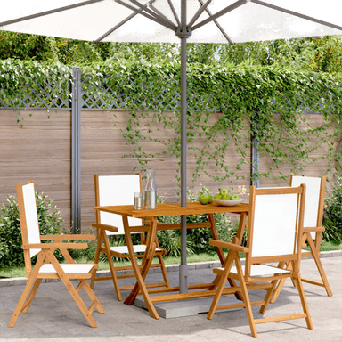 Vidaxl Lenestoler 4 stk kremhvit