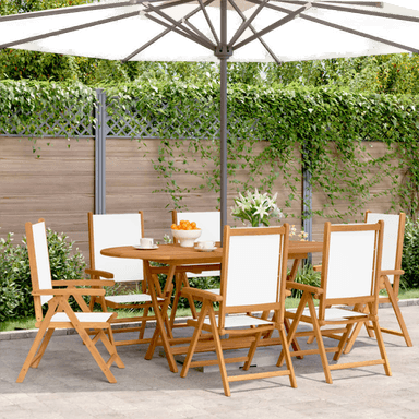 Vidaxl Lenestoler Hage 6 stk Kremhvit