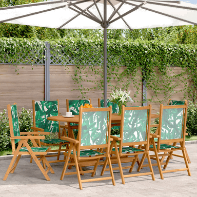 Vidaxl Lenestoler 8 stk grønn stoff