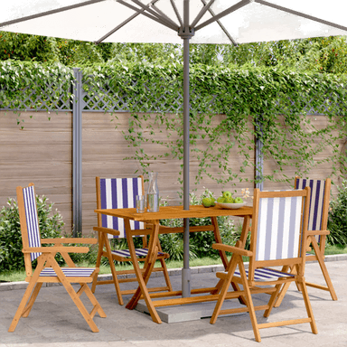 Vidaxl Lenestoler Hage 4 stk Blå Hvit