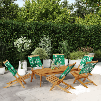 Vidaxl Sammenleggbare hagestoler 6 stk grønn