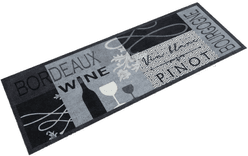 Vidaxl Kjøkkenteppe 45x150 cm Wine grå