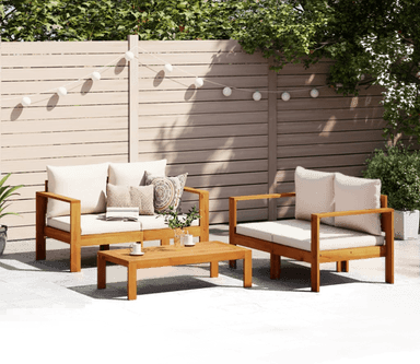 Vidaxl Hagesofasett 3 deler