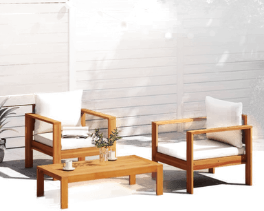 Vidaxl Hagesofasett 3 deler