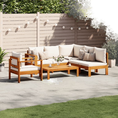 Vidaxl Hagesofasett 5 deler