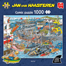Adlibris Jan van Haasteren Havhavn Puslespill 1000 brikker