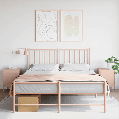 Vidaxl Nattbord 2 stk rosa 36x39 cm