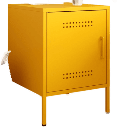 Vidaxl Nattbord sennepsgul 36x39x50,5 cm