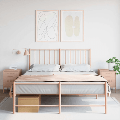 Vidaxl Nattbord 2 stk rosa 36x39x50,5 cm