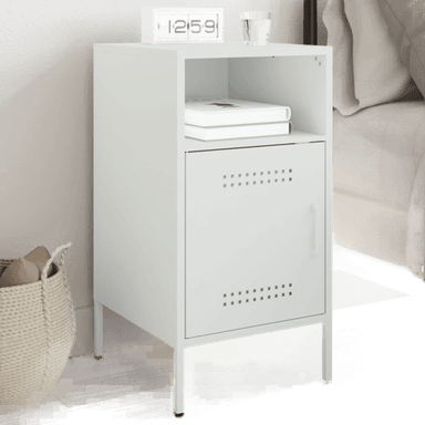 Vidaxl Nattbord hvit 36x39 cm