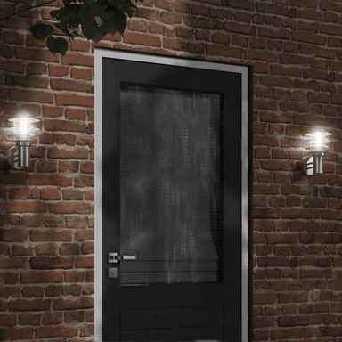 Vidaxl Veggmontert utelampe sølv