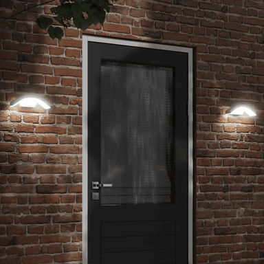 Vidaxl Veggmonterte LED-utelamper 2 stk