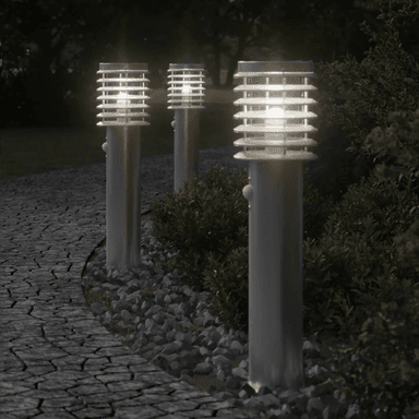 Vidaxl Utendørs gulvlamper 3 stk 60 cm