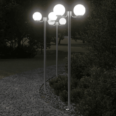 vidaXL Utendørs gulvlamper 3 stk 215 cm