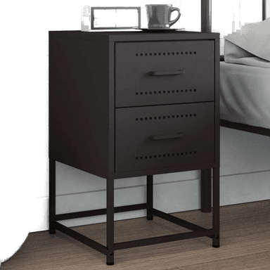 Vidaxl Nattbord svart 36x39 cm