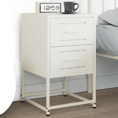 Vidaxl Nattbord hvit 36x39 cm