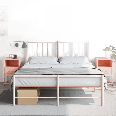 Vidaxl Nattbord 2 stk rosa 36x39x60,5 cm