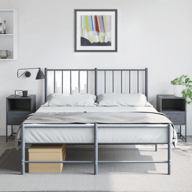 Vidaxl Nattbord 2 stk antrasitt 36x39x60,5 cm