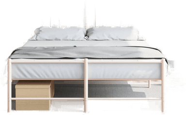 Vidaxl Nattbord 2 stk rosa 36x39 cm