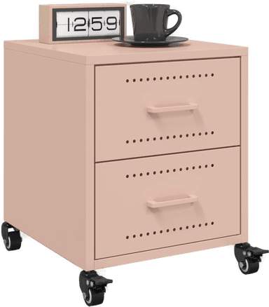 Vidaxl Nattbord 2 stk rosa 36x39 cm