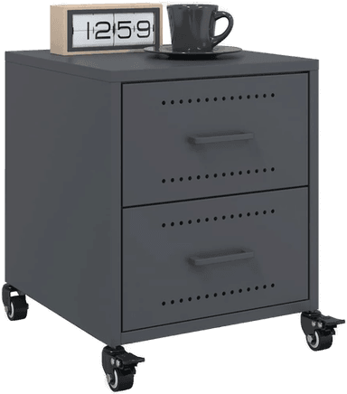 Vidaxl Nattbord 2 stk antrasitt 36x39 cm